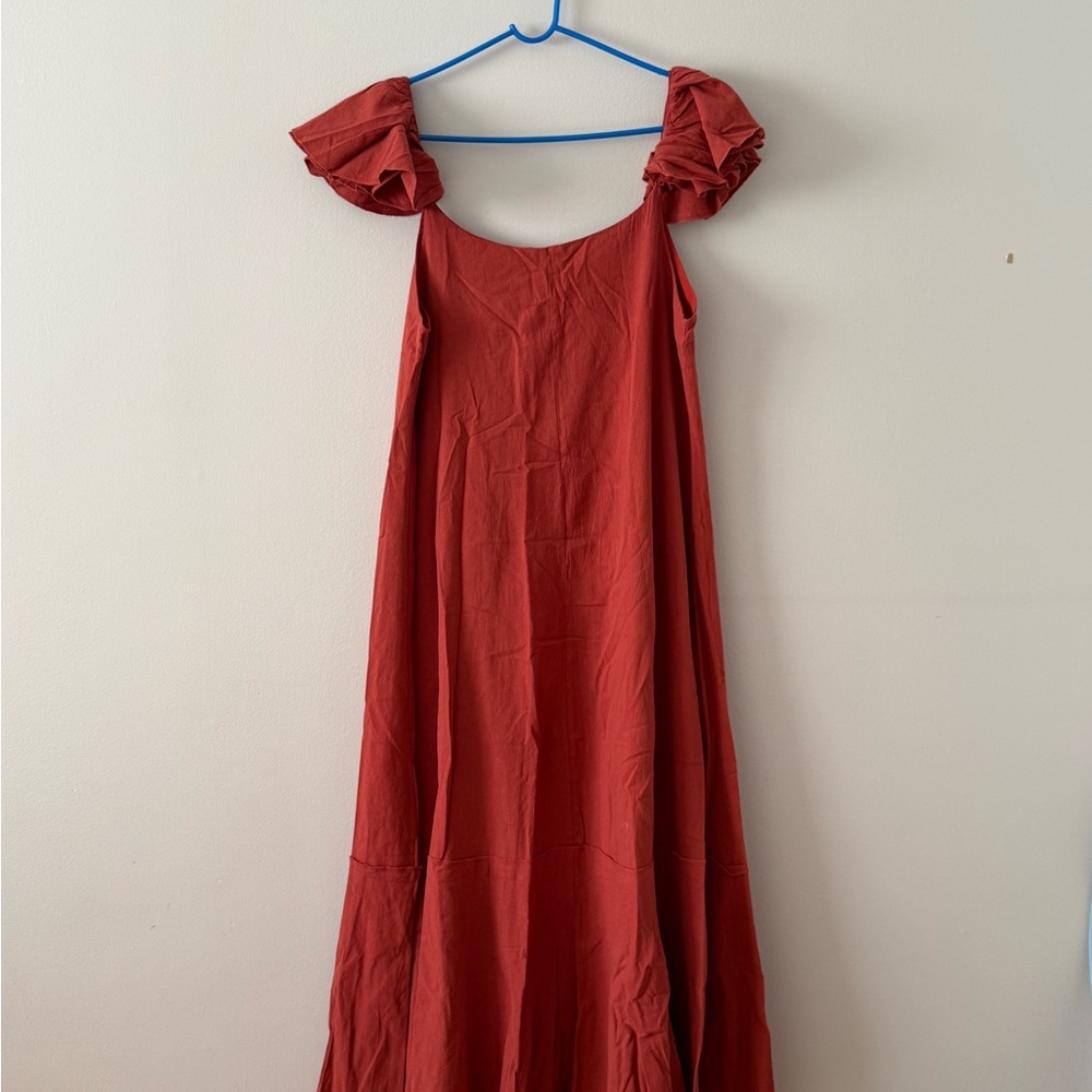 Nasty Gal Red Ruffled Tiered Sundress